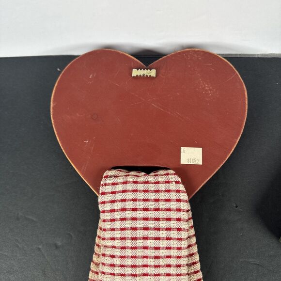 Country Cabin Cottage Core Towel Hangers With Towels Hearts & Watermelon Design - Picture 9 of 16